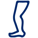 Leg and foot icon