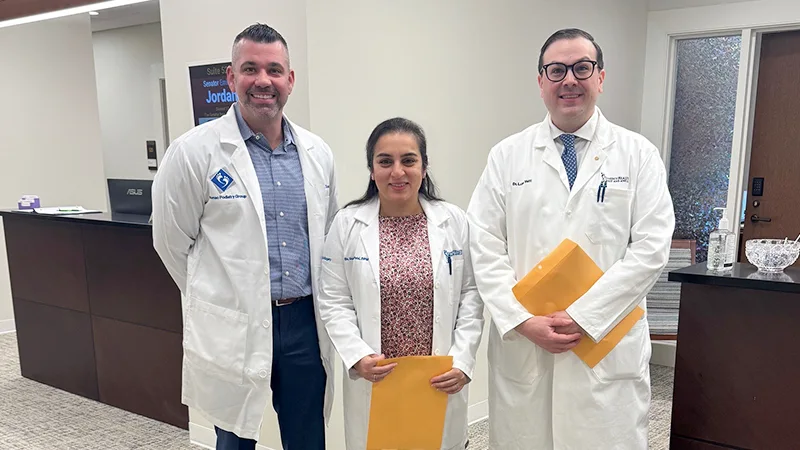 Dr. Toomey, Dr. Patel, and Dr. Vetti at the 2026 VPMA Lobby Day.